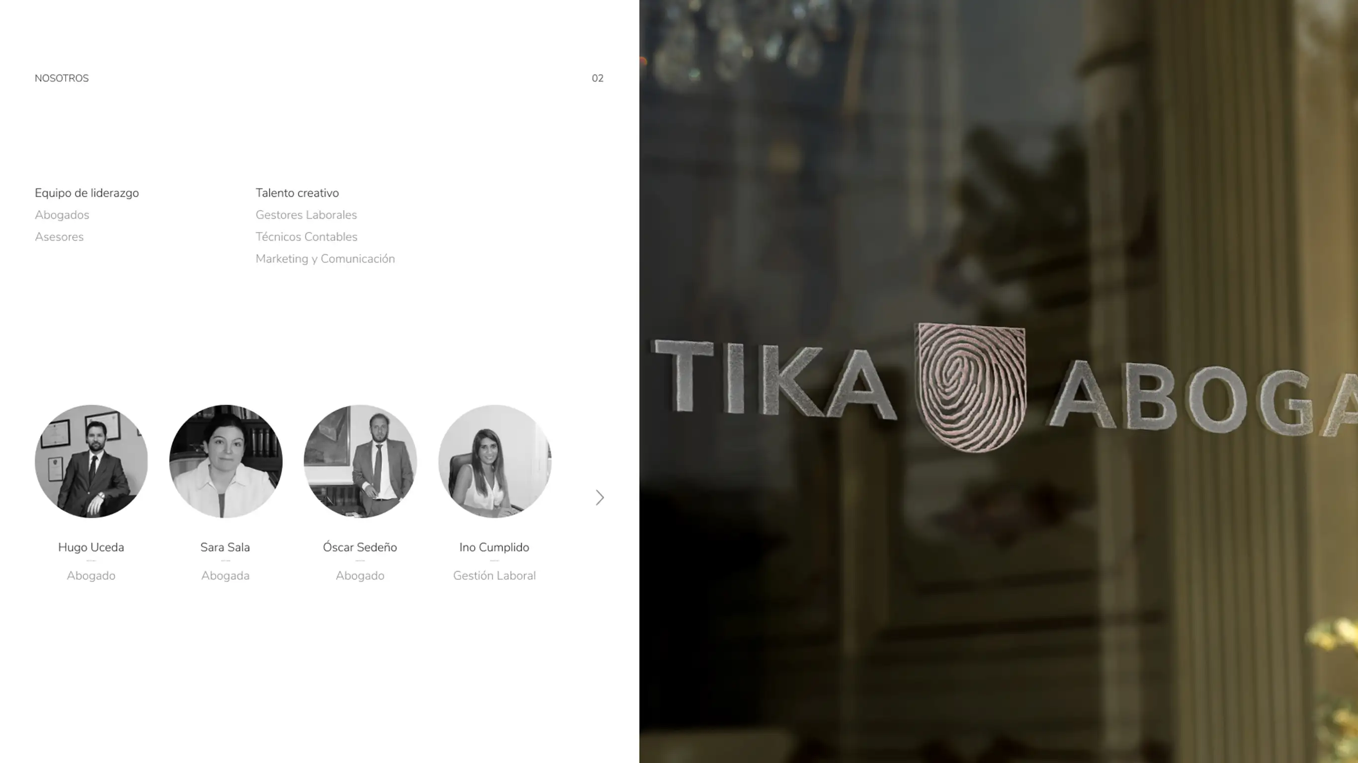 Tika Abogados desktop device 3